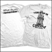 I Grew Up In Concord Tee Shirts